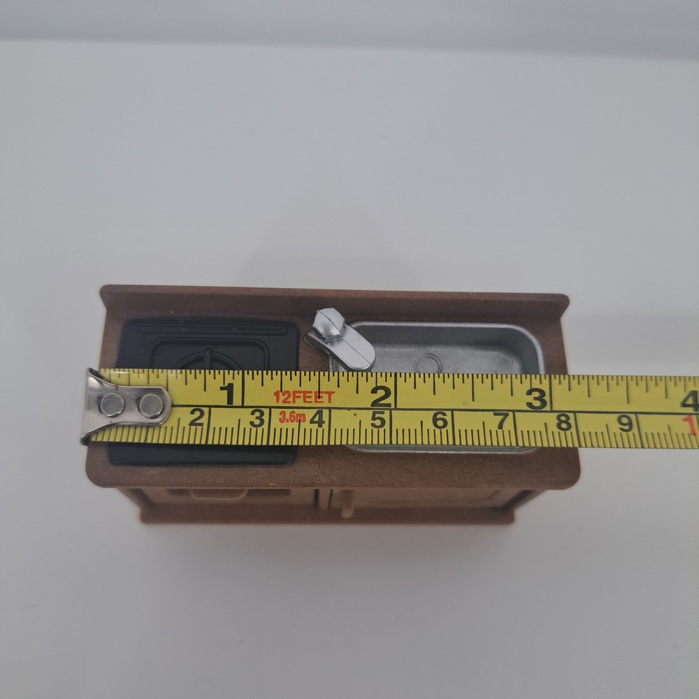 Calico Critters Sylvanian Families Brown Kitchen Sink Stove Oven Unit Miniature - Picture 5 of 6